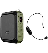 Wireless Voice Amplifier Bluetooth Teacher Microphone 18W Waterproof Portable Voice Amplifier Hea...