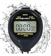 MOSTRUST Digital Simple Stopwatch, 1/30 Lap Basic Stopwatch, No Bells, No Clock, No Alarm, Silent...