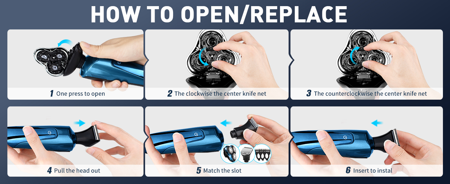 electric shavers for men face