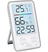 Humidity and Temperature Monitor with Backlit - LXSZRPH Digital Indoor Thermometer Hygrometer wit...