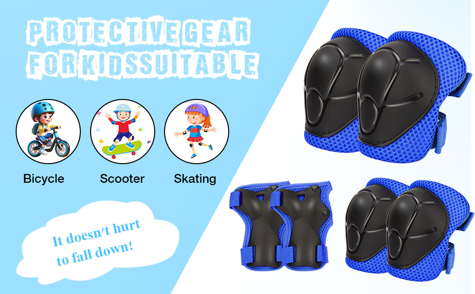 kids knee pads and elbow pads set