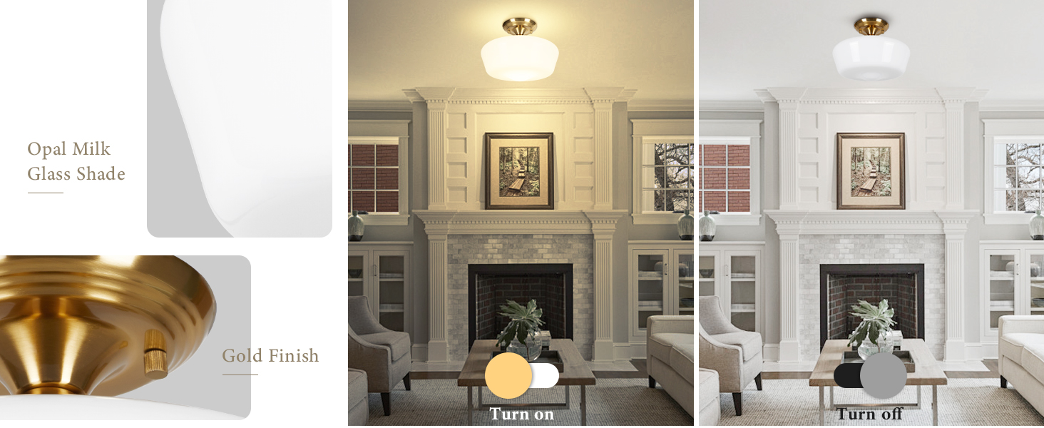 schoolhouse ceiling light