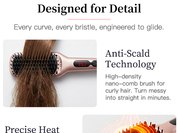 Hair Straightener Brush
