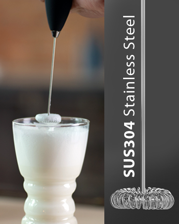 frother wand, frother handheld, milk frother handheld, frother, white and gold frother