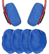 Headphone Covers, PChero 2 Pairs Washable Flex Headset Earpad Cloth Cover for Gym Training Aviati...