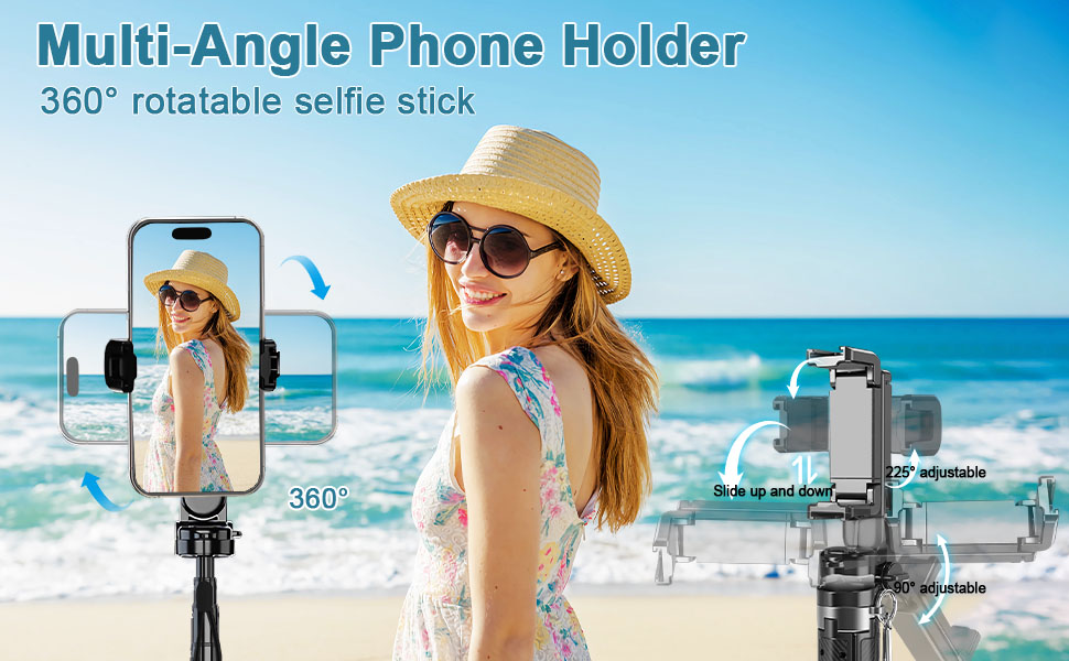 4 in1 Phone Tripod Stand with Clip