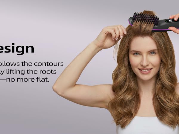 hair straightener brush