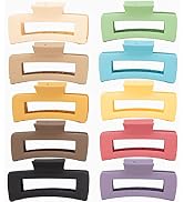 10 Pack 4.2" Large Hair Clips,Claw Clips,Hair Clips for Women &amp; Girls,10 Colors Strong Hold Matte...