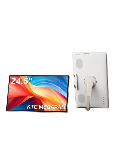 KTC 25 Inch MEGAPAD Portable TV Touchscreen Monitor 1080p, Android 14 Google EDLA Certification w...