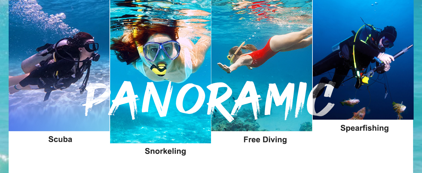 Swim Goggles Adult with Nose Cover, Clear Diving Mask Wide View No Blurring for Men Women Youth 