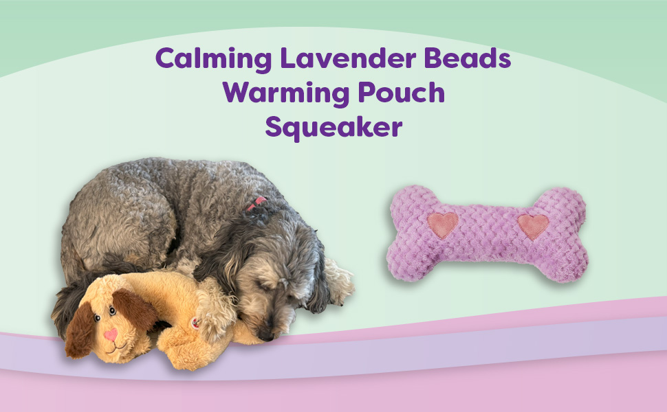squeaker puppy toys fluffy puppy buddy comfort sleep aid thunder anxiety relief loud noise settle 