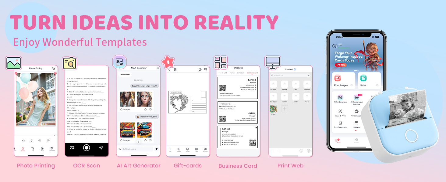 print pods mini printer t02 sticker printer receipt printer