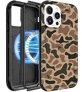 LISEVO Heavy Duty for iPhone 15 Pro Case - Compatible with MagSafe Shockproof Protective Rugged M...