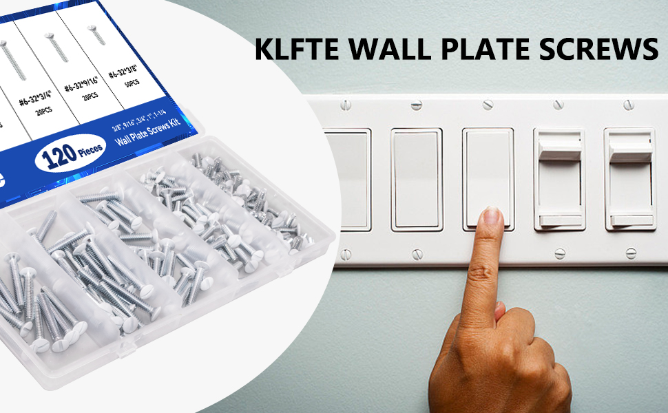 KLFTE WALL PLATE SCREWS