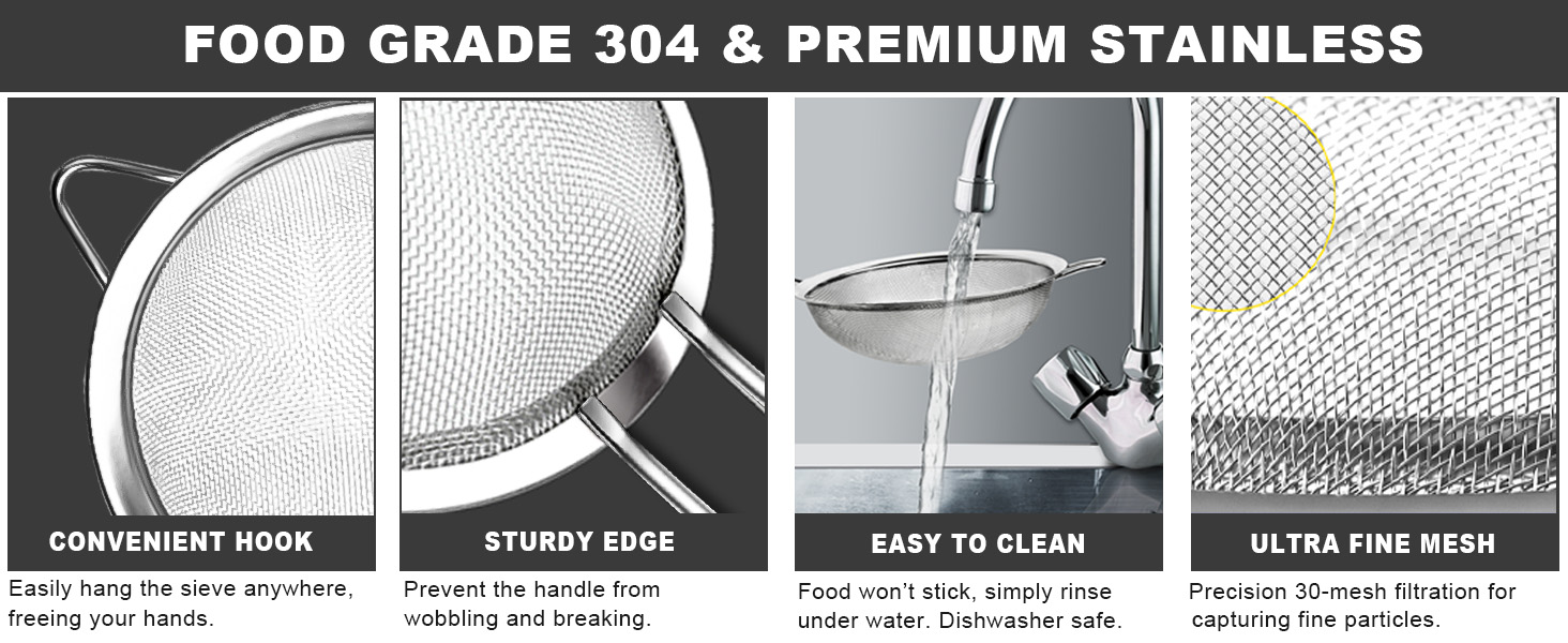 Mesh Strainers 3pcs-2