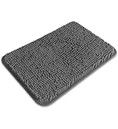 PureSwan Small Bathroom Rug 12"x18" – Washable and Absorbent Bath Mat, Non Slip, Thick Soft Cheni...