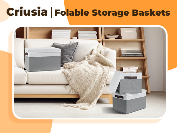storage baskets for shelves