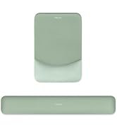 MOSISO Wrist Rest Support for Mouse Pad&Keyboard Set, Rectangular Ergonomic Mousepad Non-Slip Bas...