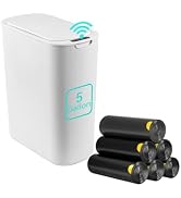 LJIACLEA 5 Gallon Motion Sensor Bathroom Trash Can Automatic Garbage Cans with Lid Touchless Smar...