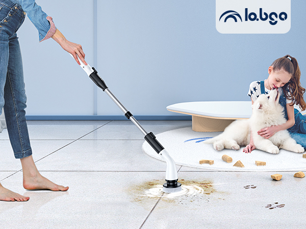 electric spin scrubber labigo cordless cleaning tool bathroom bathtub floor shower tile grout gift