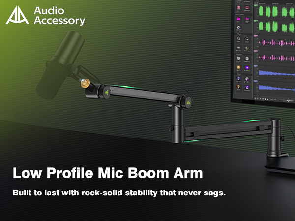 Low Profile Mic Boom Arm