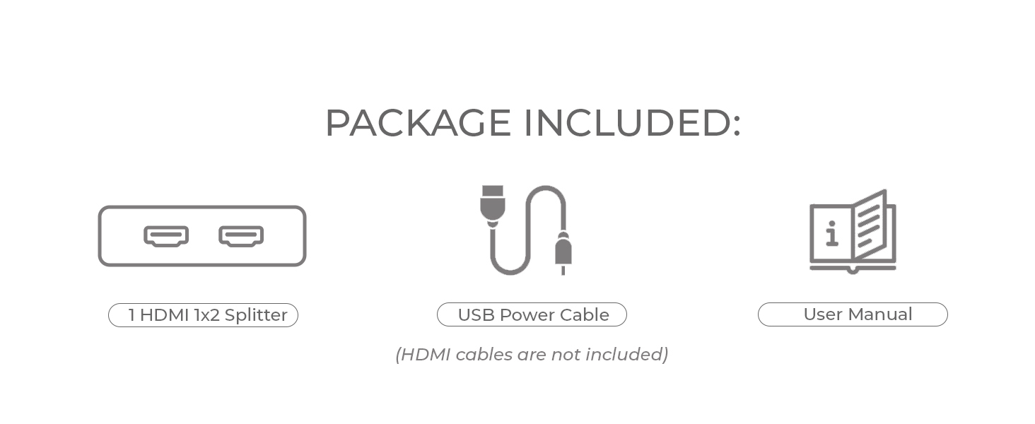 hd 102 4k hdmi splitter 1 in 2 out