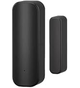 BVAZTVP Door and Window Sensors WiFi,Smart Door Open/Closed Detectors for Home Security Black 1pa...