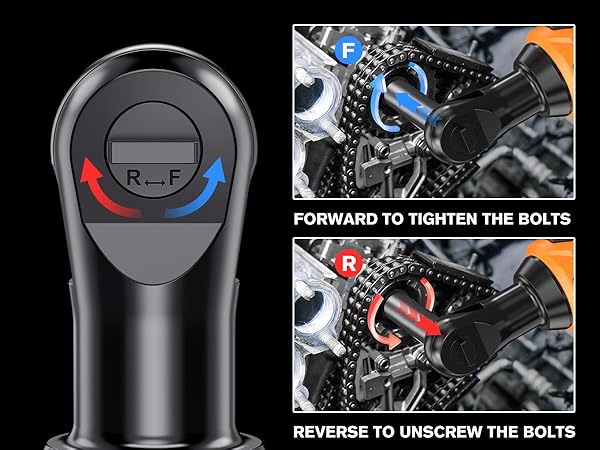 Cordless Ratchet Wrench: 58Ft-lbs (80N.m) 400RPM Light Weight Electric Ratchet, 6&amp;#39;&amp;#39; Extended Neck