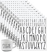 AIERSA 10 Sheets Letter Stickers, Large Black Stick on Vinyl Letters, 520Pcs Alphabet Decals for ...