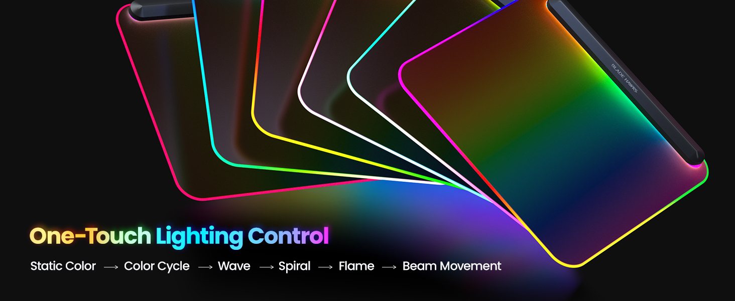 BladeHawks BX10 RGB Full Backlight Gaming Mouse Pad