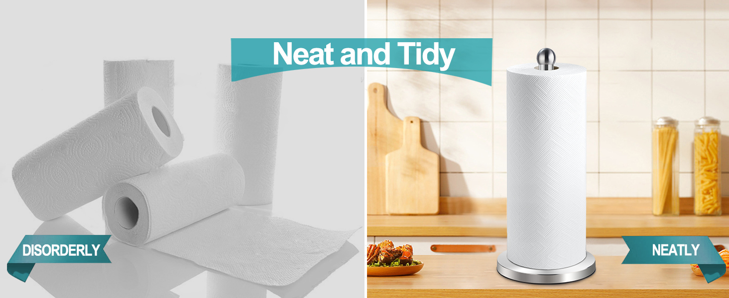 Preventing Confusion and Fallout,paper towels holder countertop,standing paper towel holder