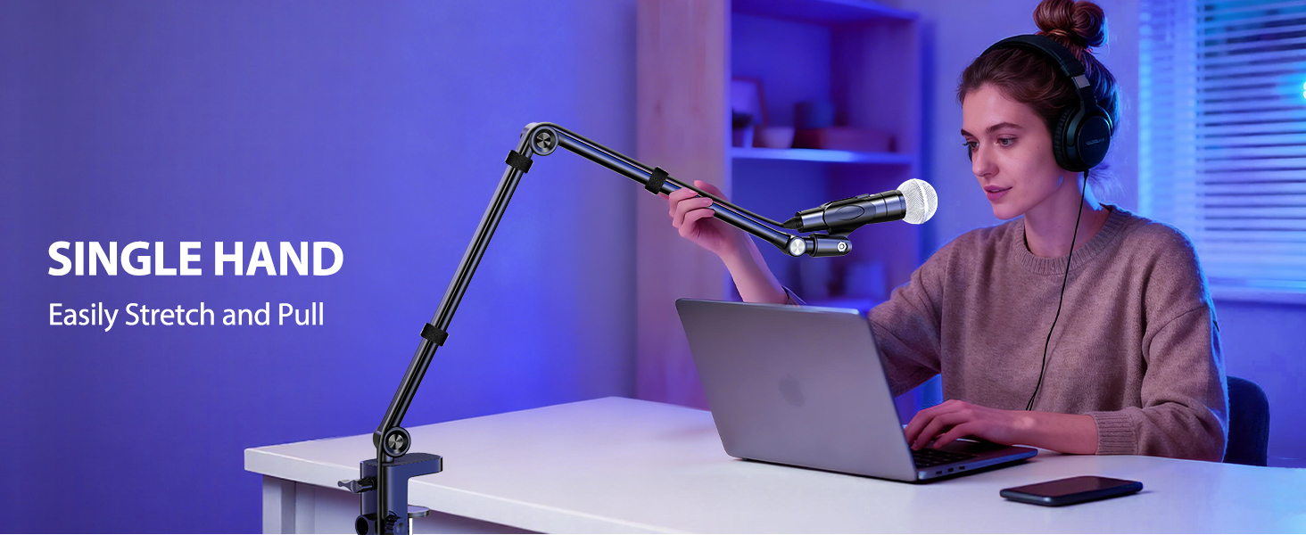 low profile mic arm