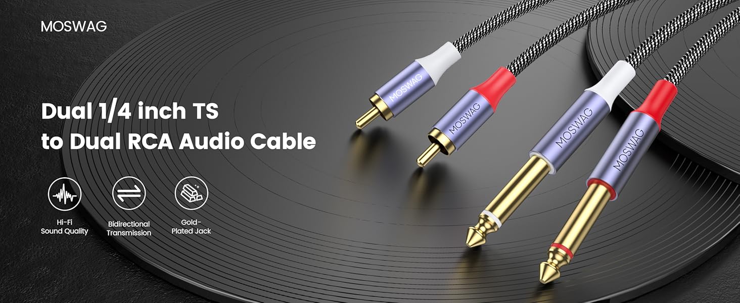 1/4 to rca audio cable