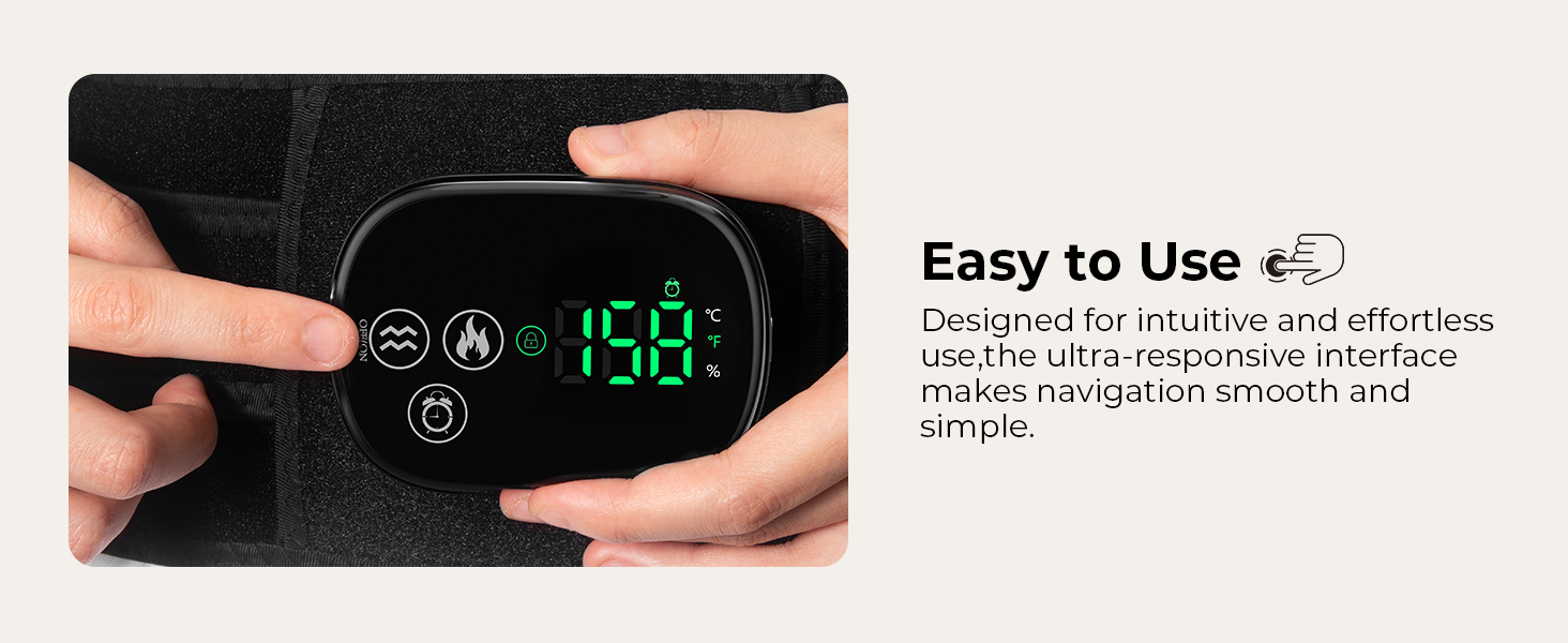 Heating Pad with Massager for Back Pain Relief