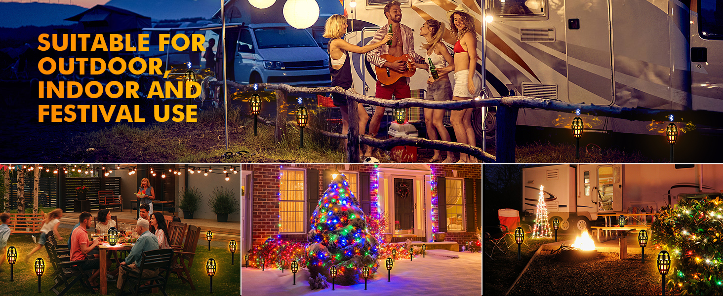 Outdoor Bluetooth Flame Speakers