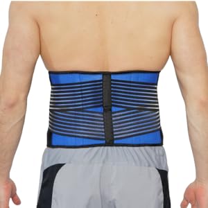 NeoTech Care Neoprene Back Brace, Double Compression, Black, Size Medium