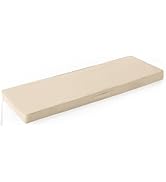 IPYNBAP Outdoor Bench Cushion 48×18×3 Inch Beige