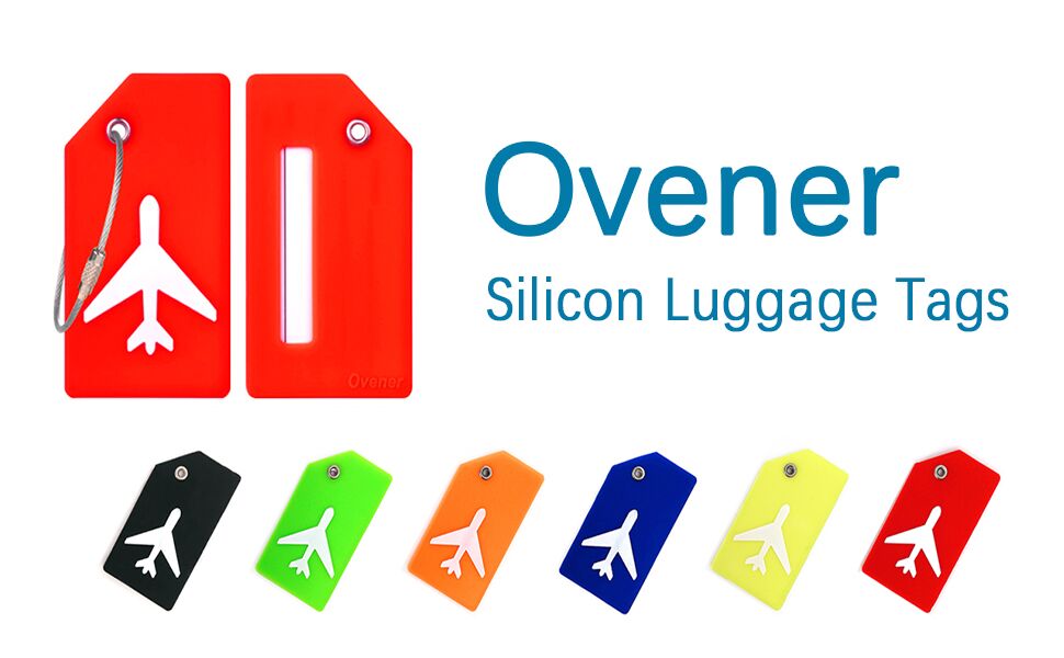 Ovener silicon luggage tags