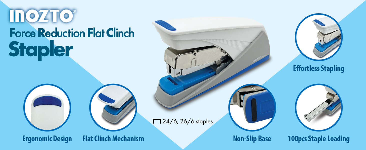 INOZTO Easy-Flat Stapler