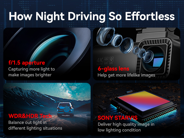 front and rear dash cam