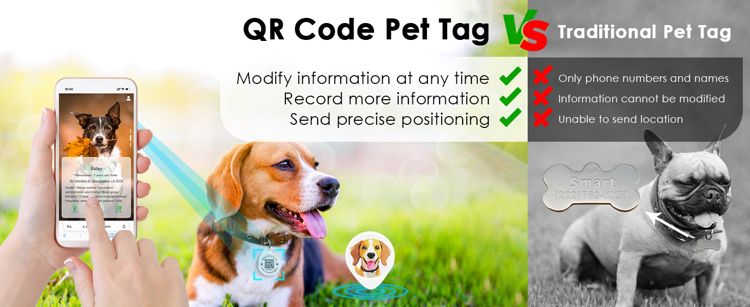 qr code dog tag