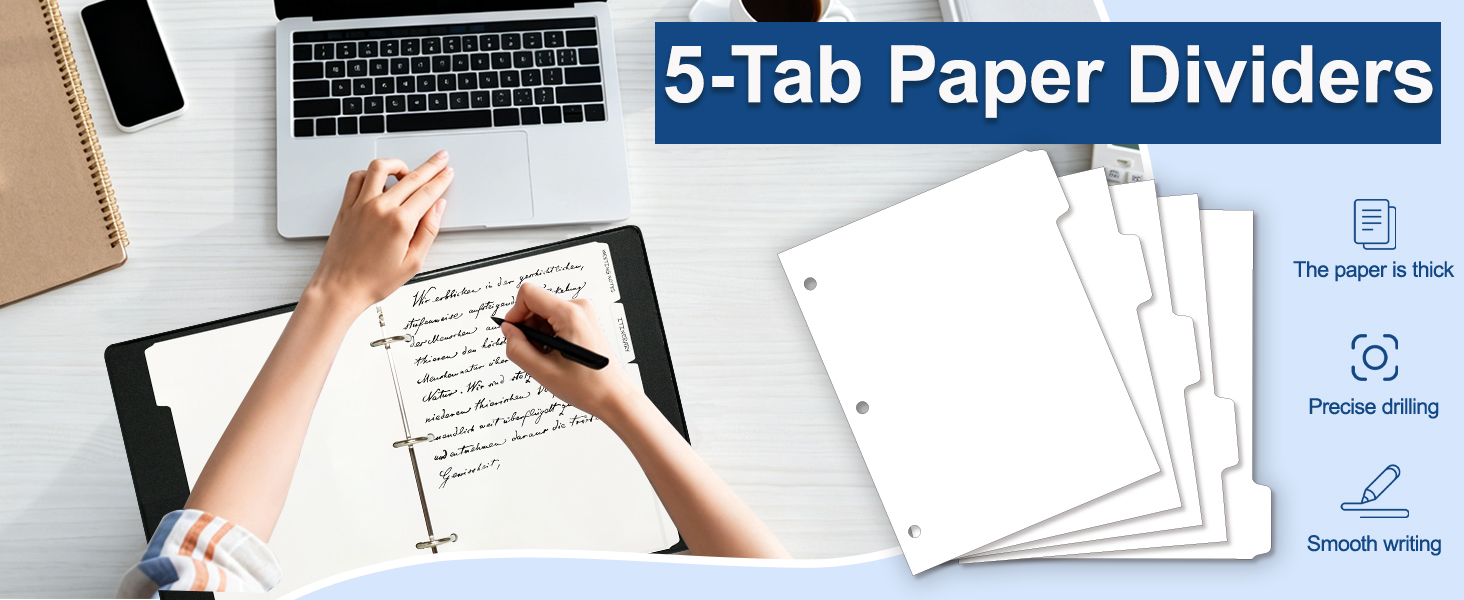 White Binder Dividers