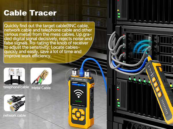 NF-8518 Network Cable Tester with Optical Power Meter, Ethernet Cable Tester