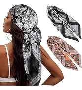 MaopaoBeauty 2PCS Head Scarf for Women's Hair 35" Square Head Scarf