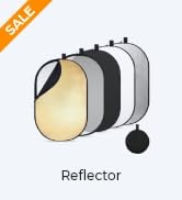 K&amp;F CONCEPT 24" x36”(60x90cm) 5-in-1 Oval Foldable Reflector with Carrying Bag, Gold, Silver, Bla...
