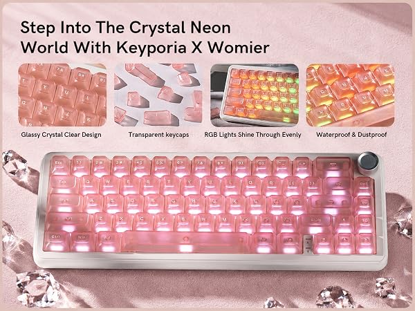Keyporia X Womier Crystal Clear Keycaps