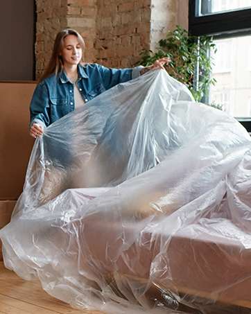 More than just a painter&amp;#39;s cloth! Use these durable plastic sheets as furniture covers