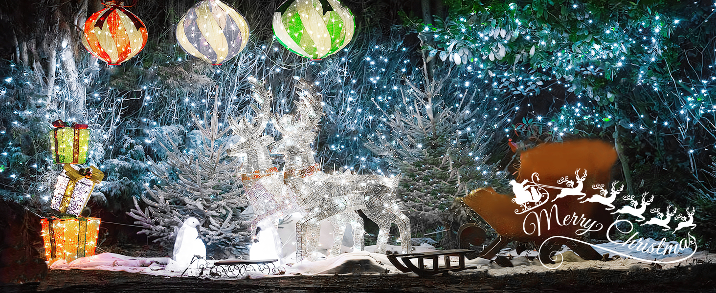 Solar garden string lights