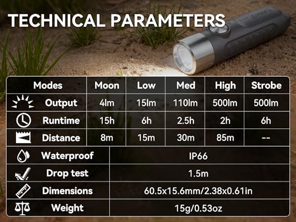 mini flashlight rechargeable