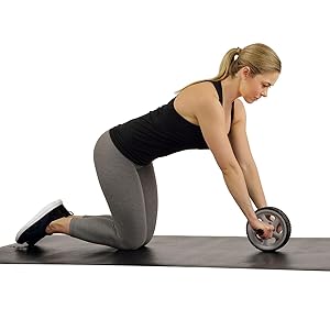 Sunny Health &amp; Fitness NO. 003 Ab Roller Exercise Wheel